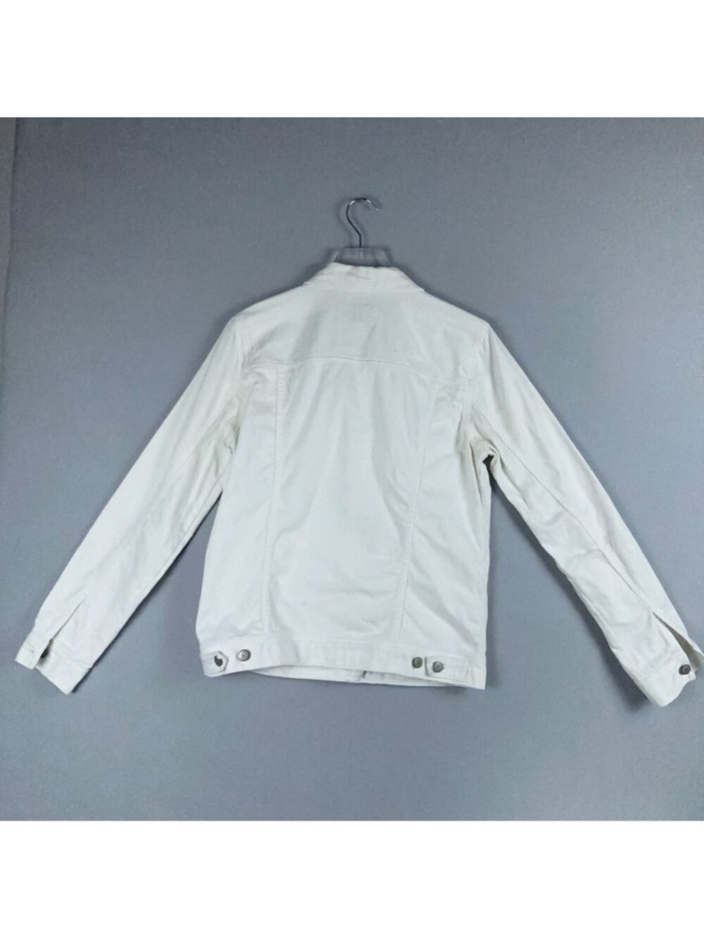 Old Navy Tucker Jacket Size Large Tall White 100% Cotton Button-Front - Picture 5 of 14